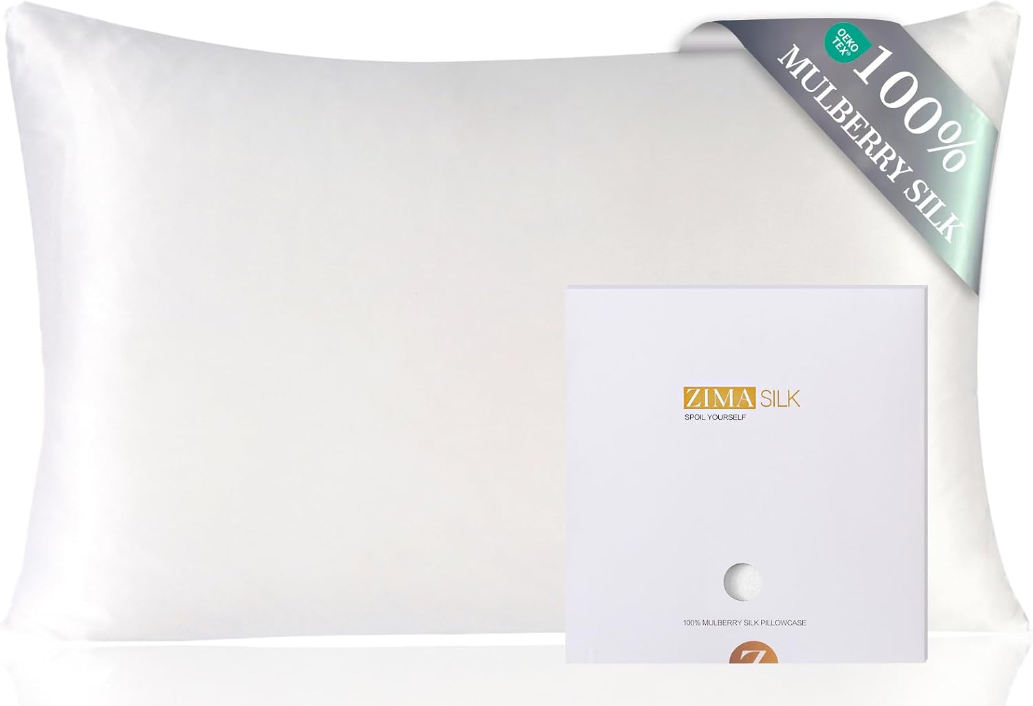 ZIMASILK 19 Momme Mulberry Silk Pillowcase 50x75 cm