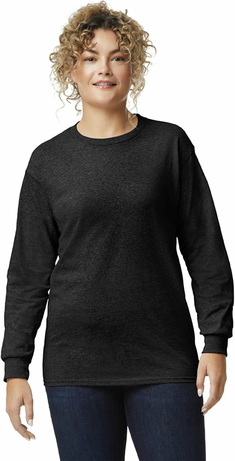 Detalle de Gildan Adult Ultra Cotton Long Sleeve T-Shirt (Style G2400) – Multipack