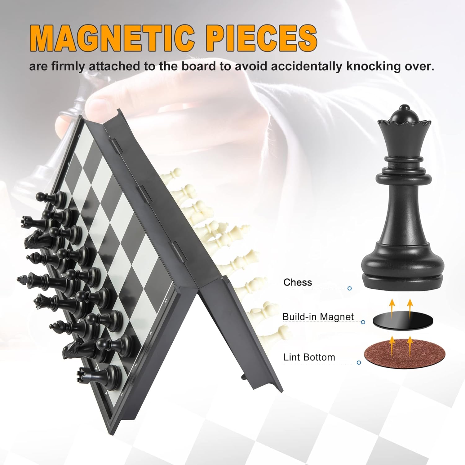 Thumbnail 1 de Snocyo Chess Set magnetic travel chess board ♟