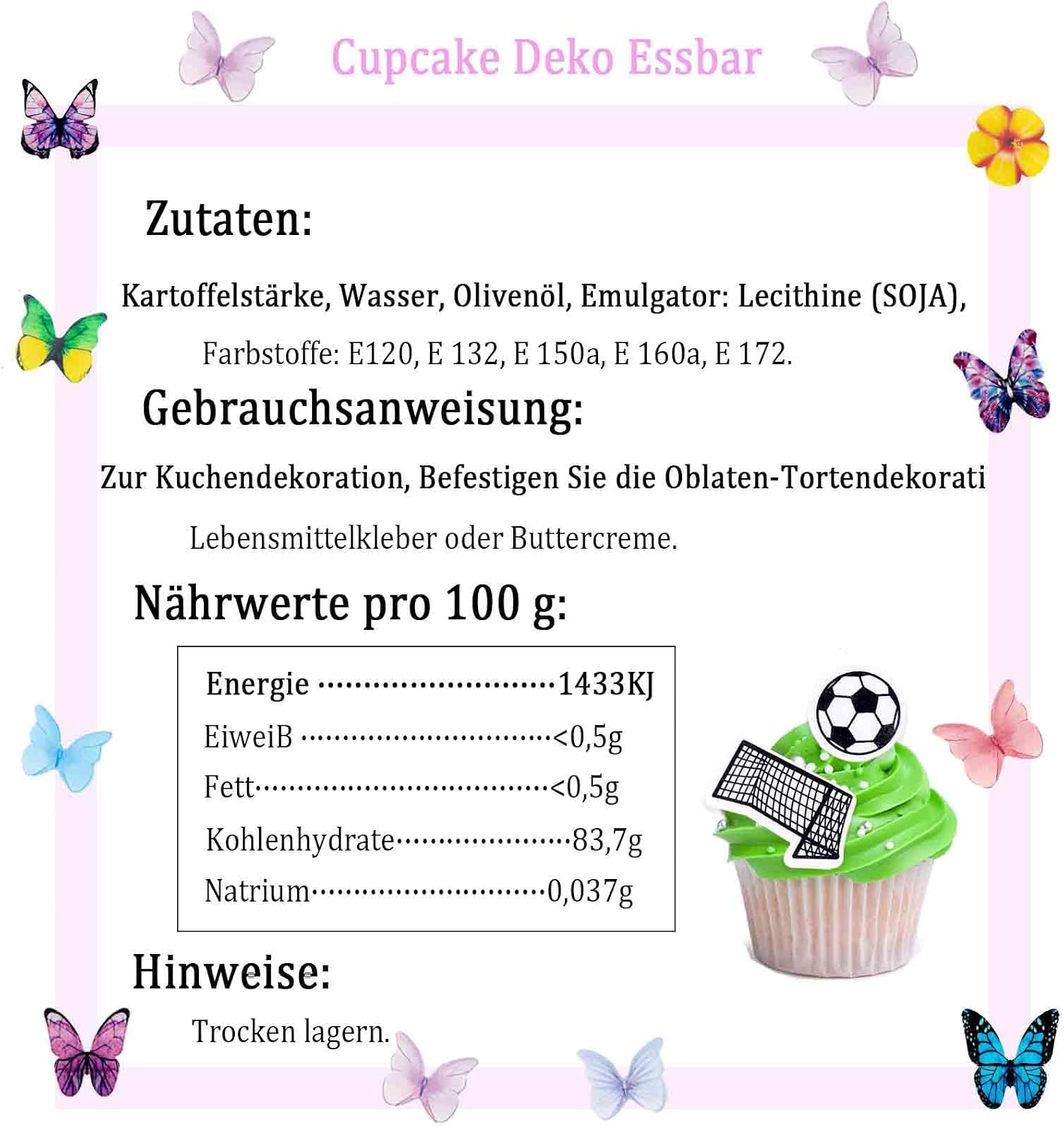 Thumbnail 6 de ENLACE Essbare Tortendeko Fussball – 48 essbare Fußball-Topper in 11 Stilen