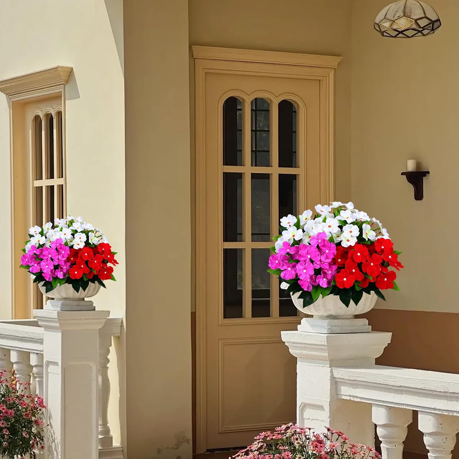 Thumbnail 6 de Hobyhoon 7-branch faux impatiens bouquet