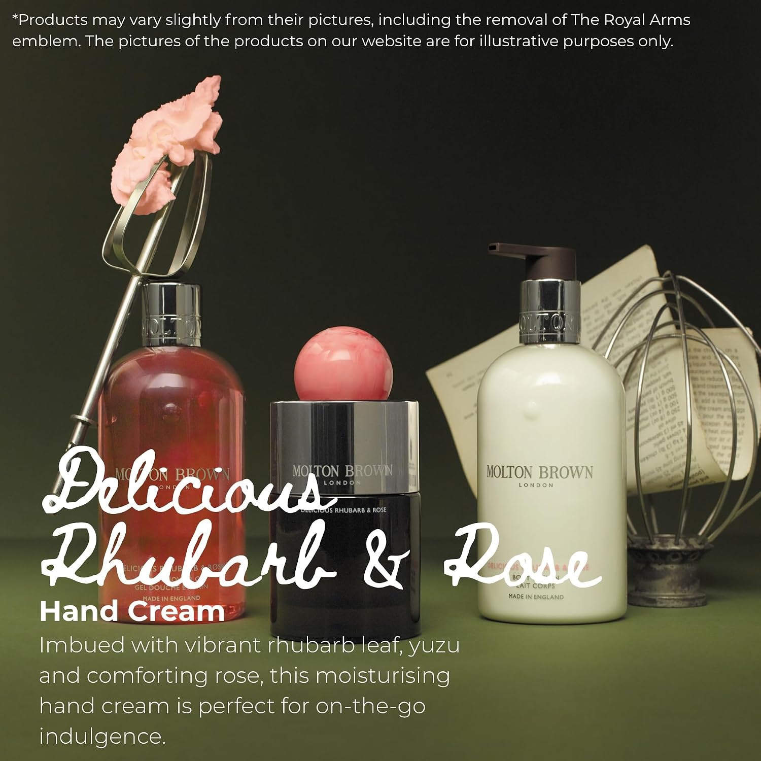 Detalle de Delicious Rhubarb & Rose Hand Cream 40 ml