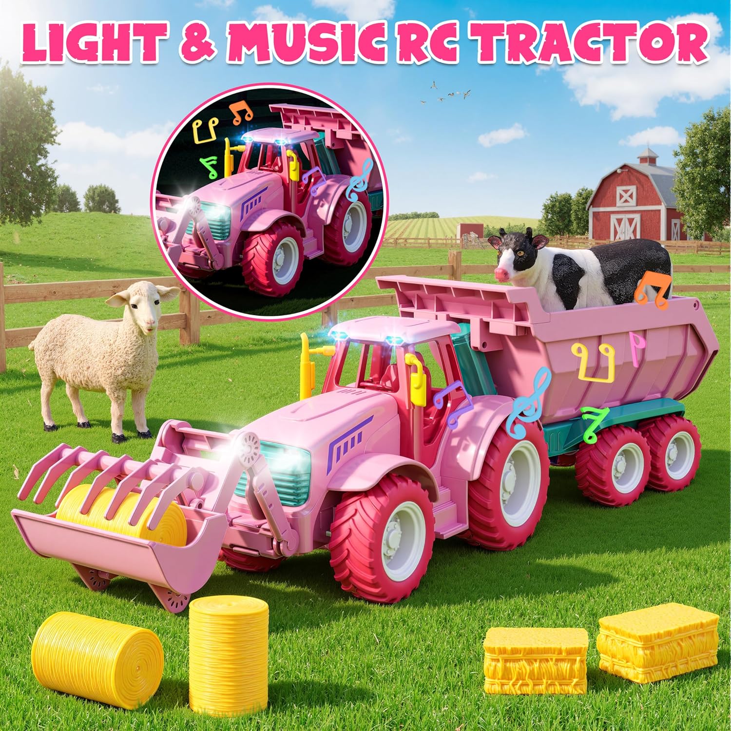 Detalle 2 de Funwee RC Farm Tractor Toy 2.4GHz