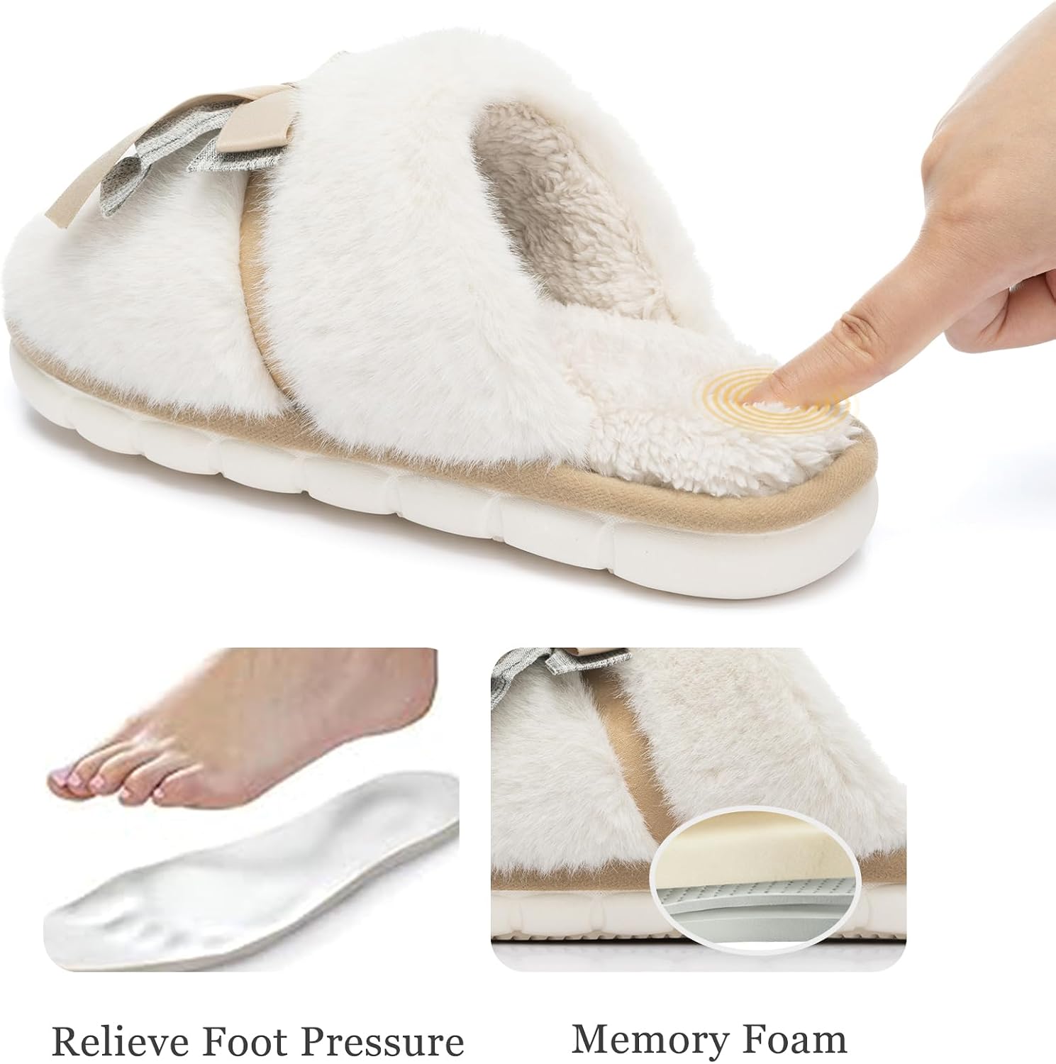 Thumbnail 4 de GOEWY Memory Foam Slippers 🏠
