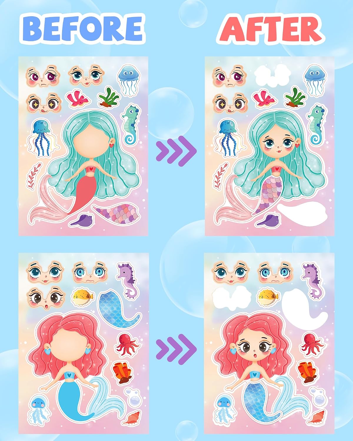 Thumbnail 3 de Make Your Own Mermaid Sticker Sheets