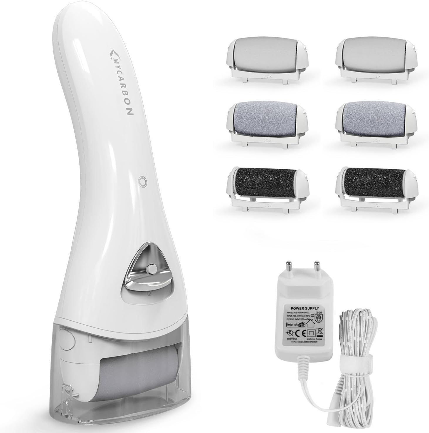 MYCARBON Pedicure Elettrico Professionale 6 rulli