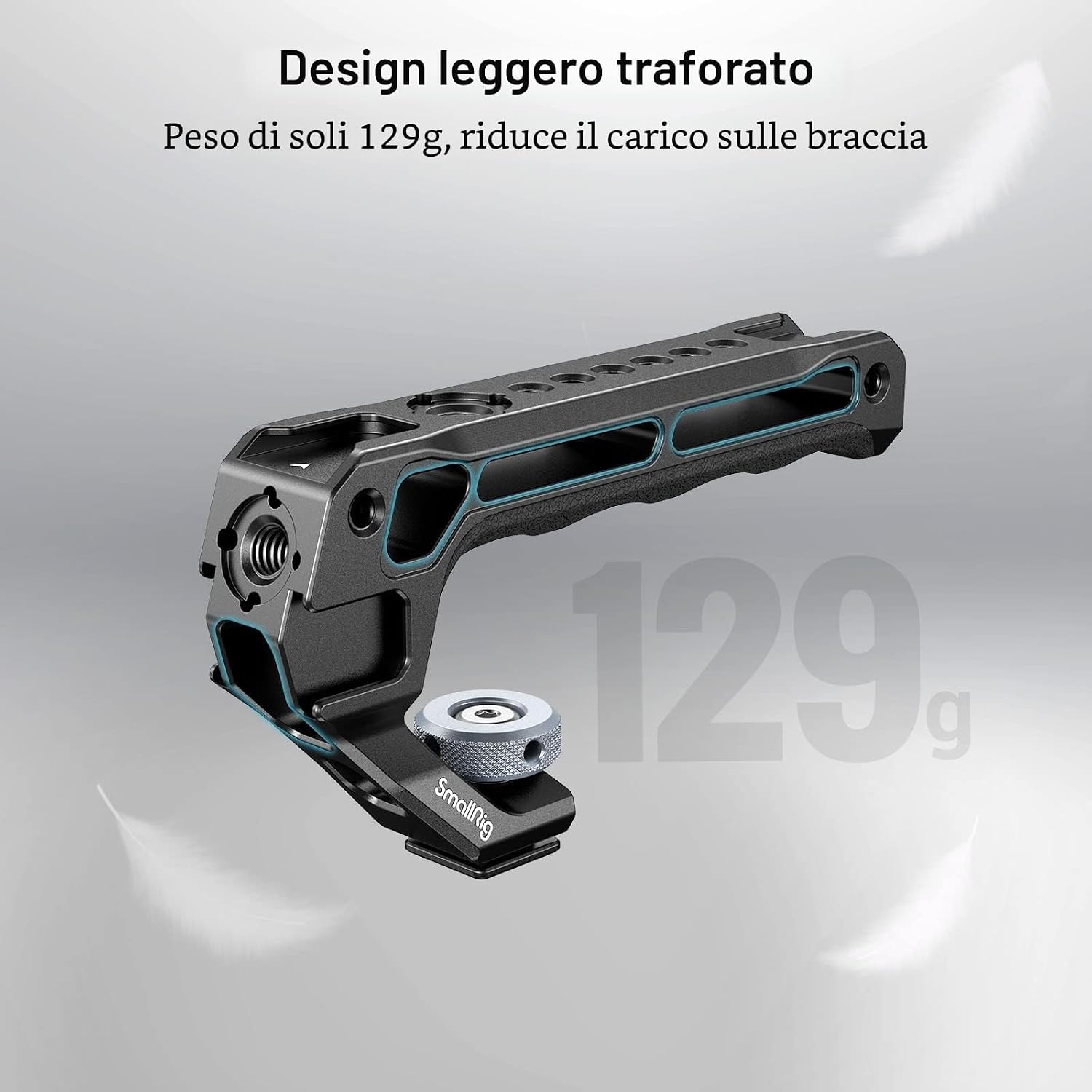 Detalle 2 de SmallRig Cold Shoe Top Handle 3764 (impugnatura leggera con cold shoe) per video rig