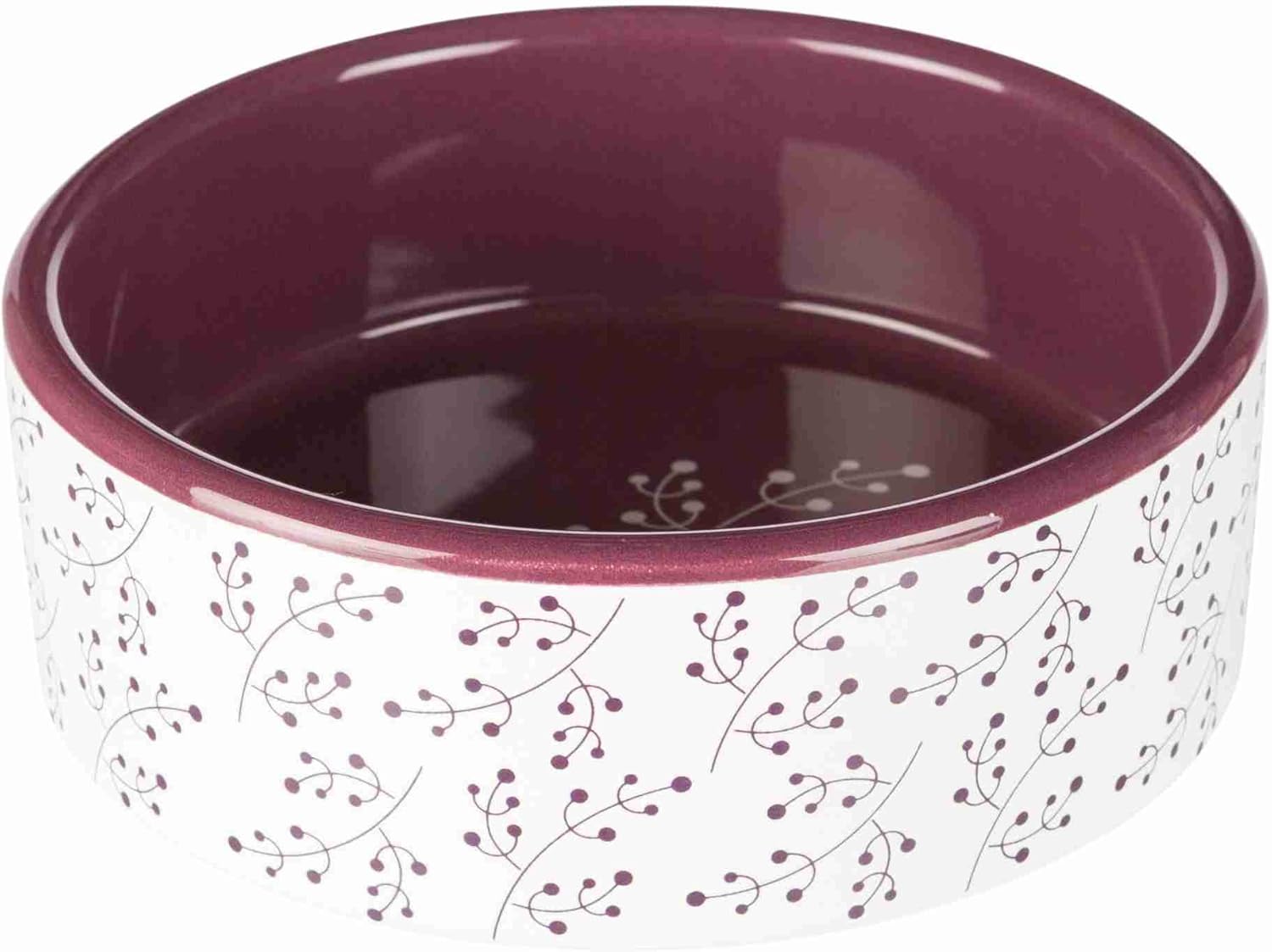 Detalle 2 de Trixie Ceramic Bowl with Paw Prints for Dogs – 1.4 Litre, 20 cm