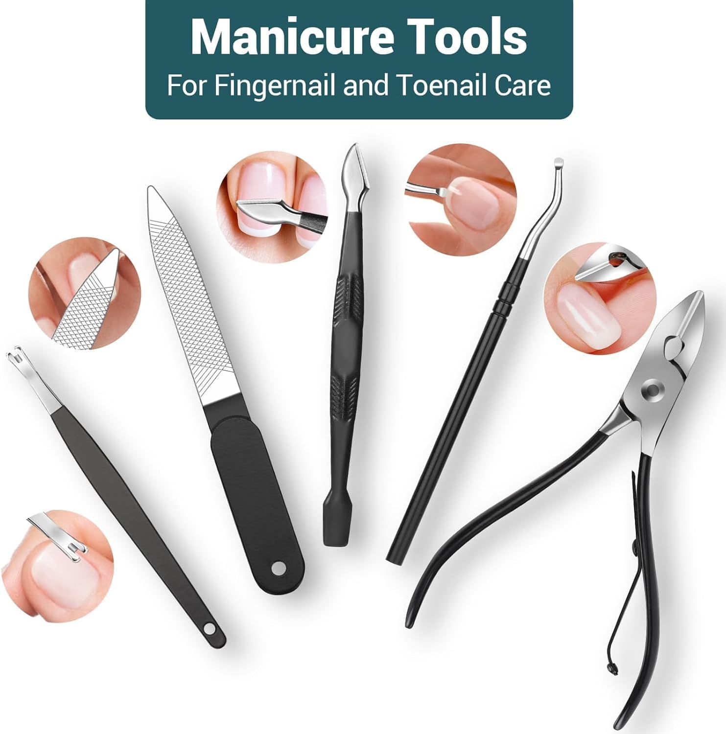 Thumbnail 3 de DUAIU Set Manicure Professionale 18 pezzi ✂