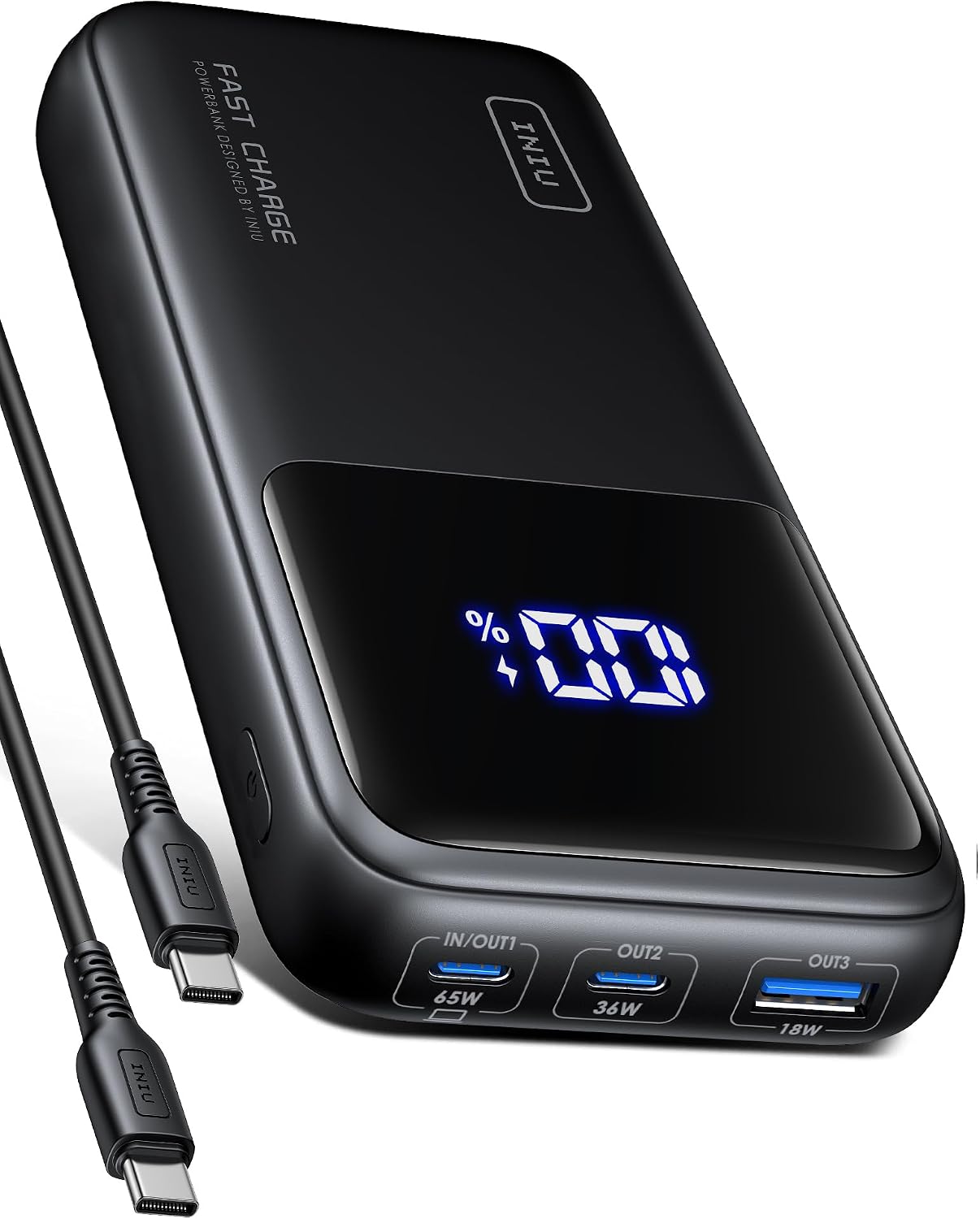 Detalle de INIU 65W Power Bank 20,000mAh Portable Charger