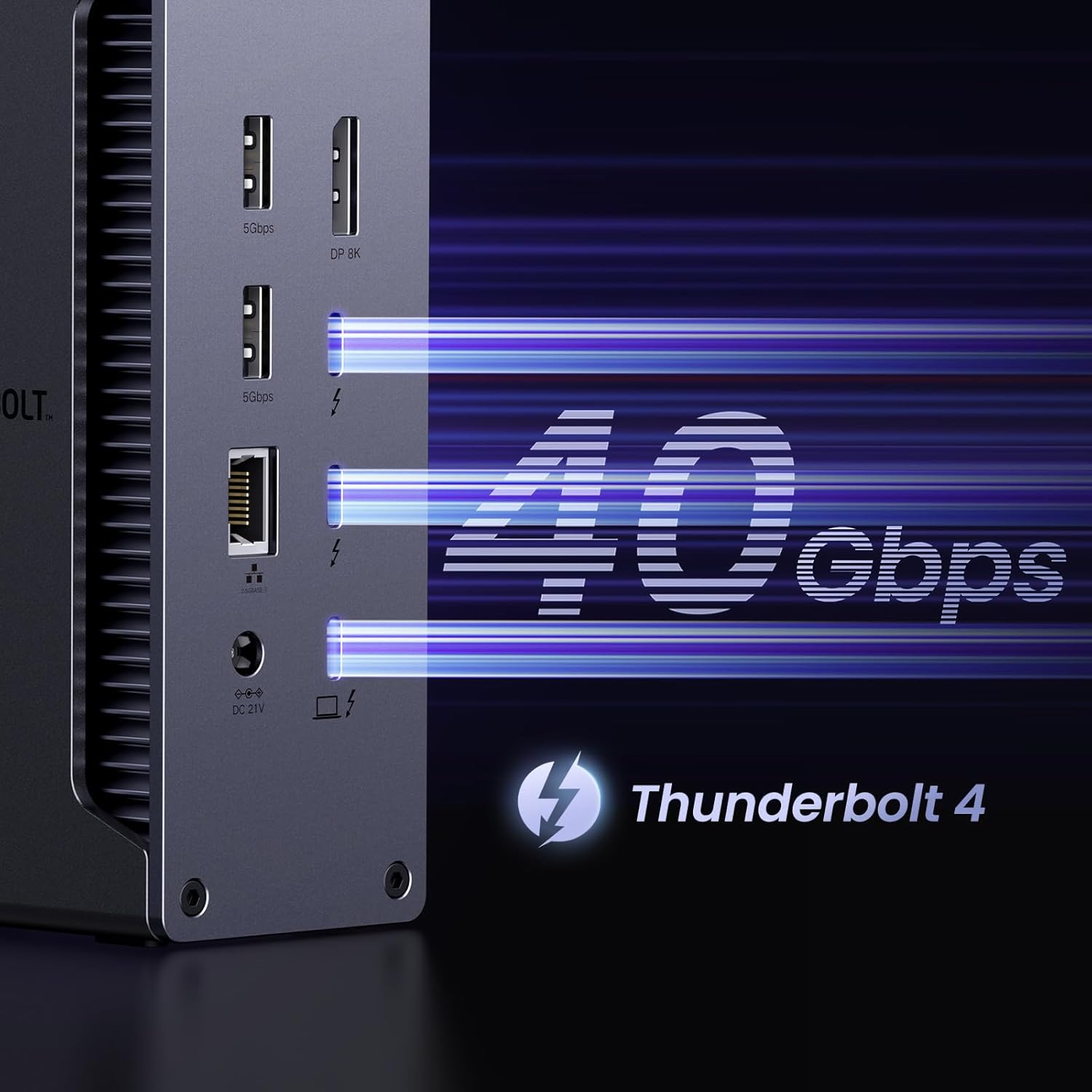 Detalle de UGREEN Revodok Max Thunderbolt 4 Dock 90W