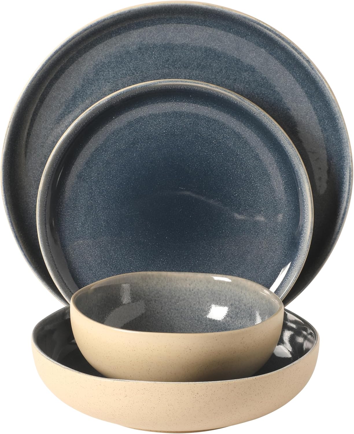 Thumbnail 6 de Gibson Elite Manila Bay 16-Piece Stoneware Dinnerware Set, Service for 4