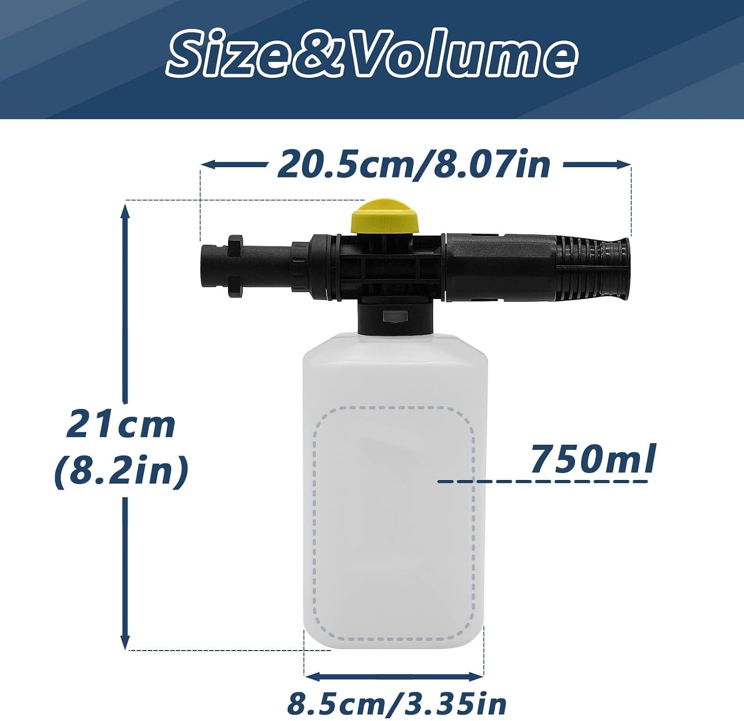 Detalle 2 de DERASL Soap Snow Foam Lance for Karcher 750 ml