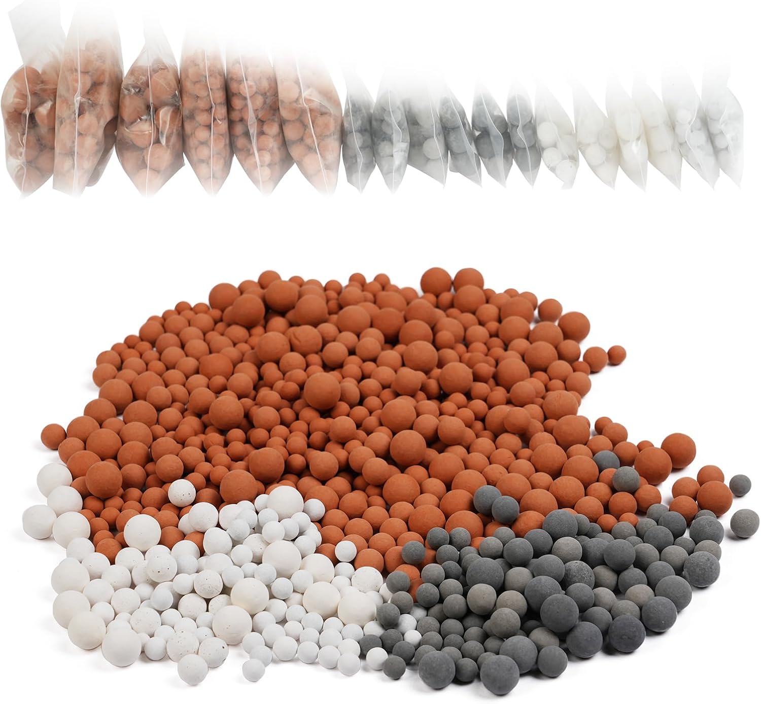 Detalle de Vicloon 3792794 mineraalballen voor ionenfilter-douchekop, 18 stuks