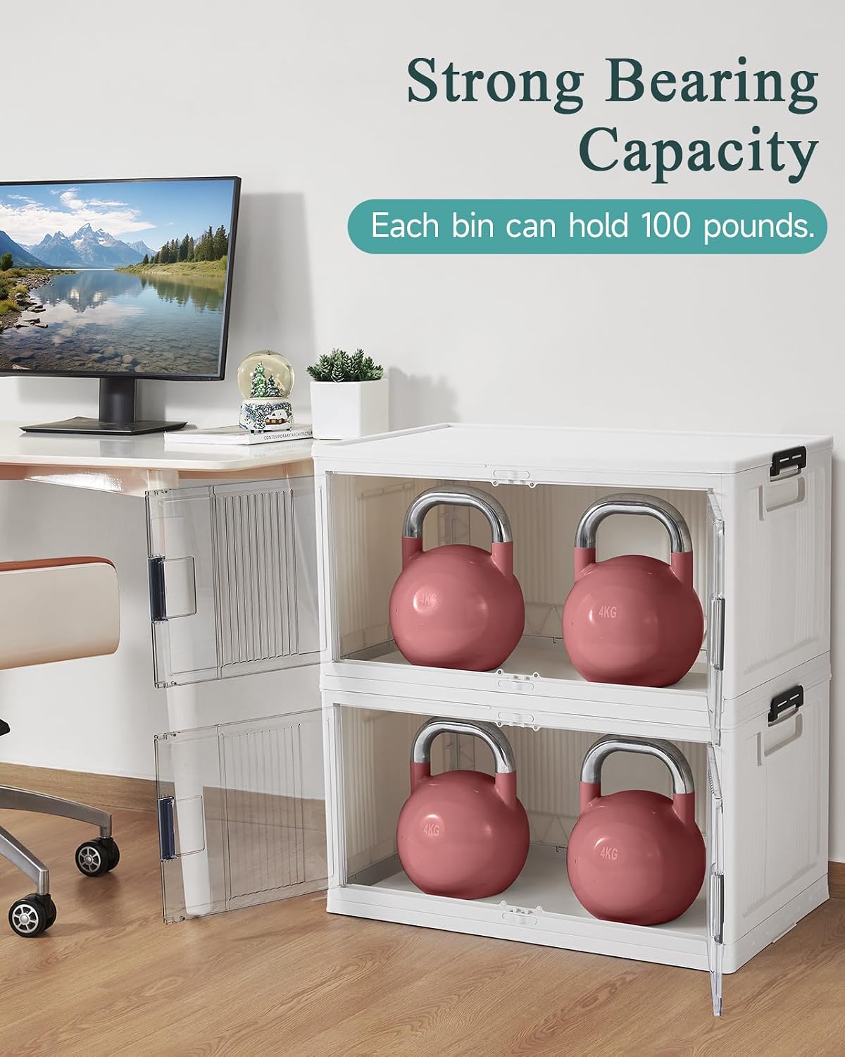 Detalle 1 de OlarHike 97QT Stackable Storage Bin