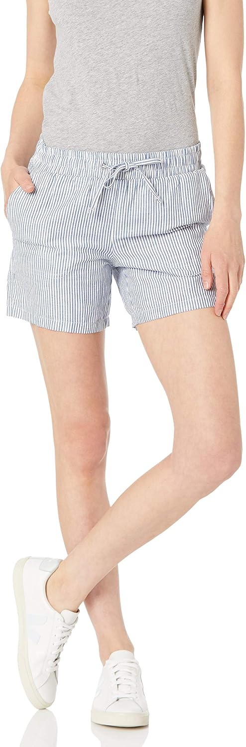 Thumbnail 6 de Amazon Essentials Women's 5" Linen Blend Drawstring Shorts (Plus Size)