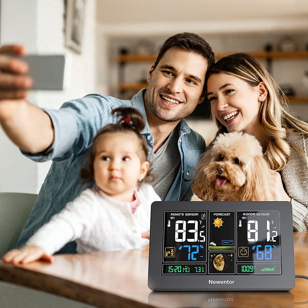 Thumbnail 1 de Newentor Weather Station Indoor Outdoor Thermometer