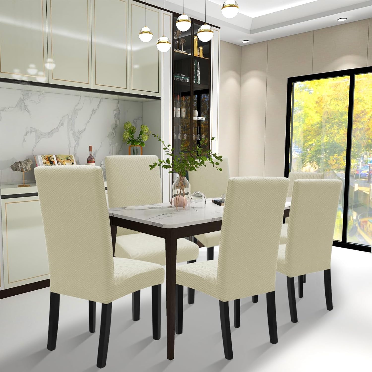 Thumbnail 1 de Ystyle Housse De Chaise 6 Pièces 48‑70 cm