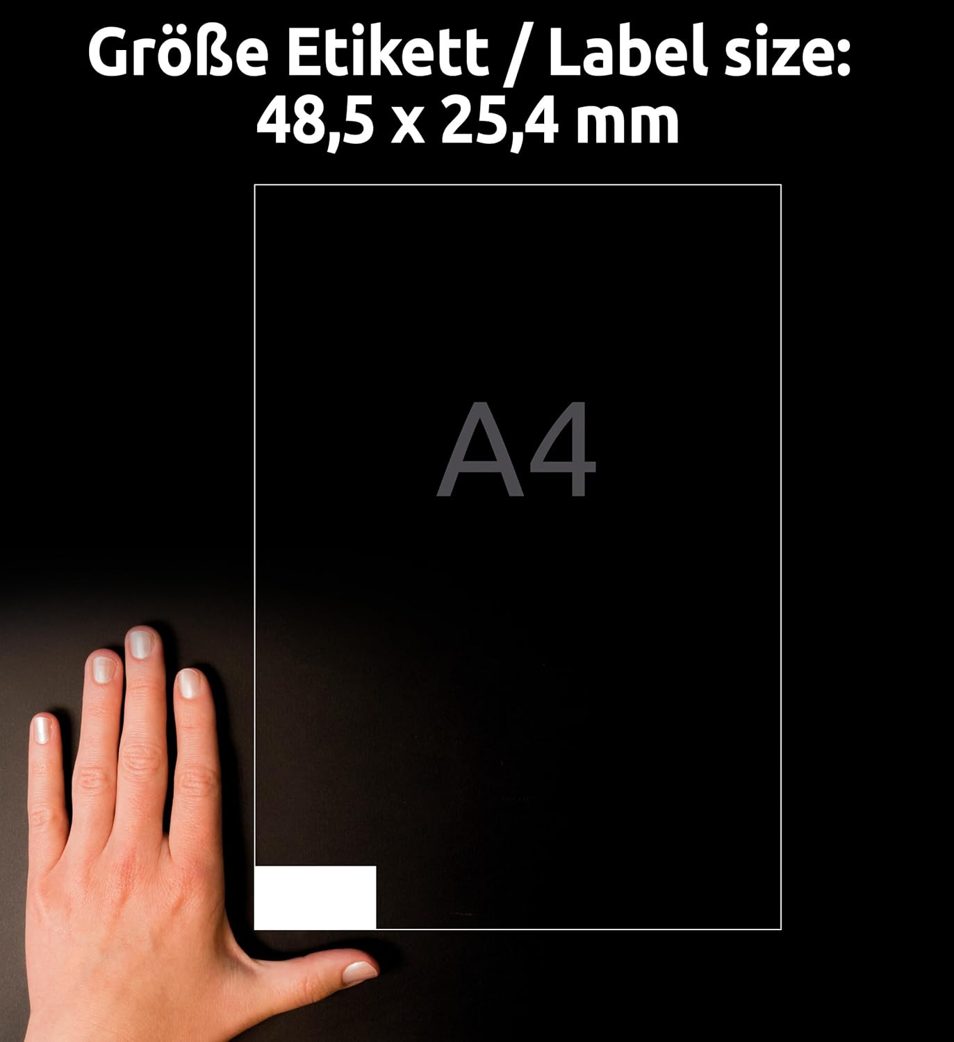 Thumbnail 3 de AVERY Zweckform 3657-200 Universal Etiketten A4 – 8.800 weiße, matt, selbstklebend (mit ultragrip)