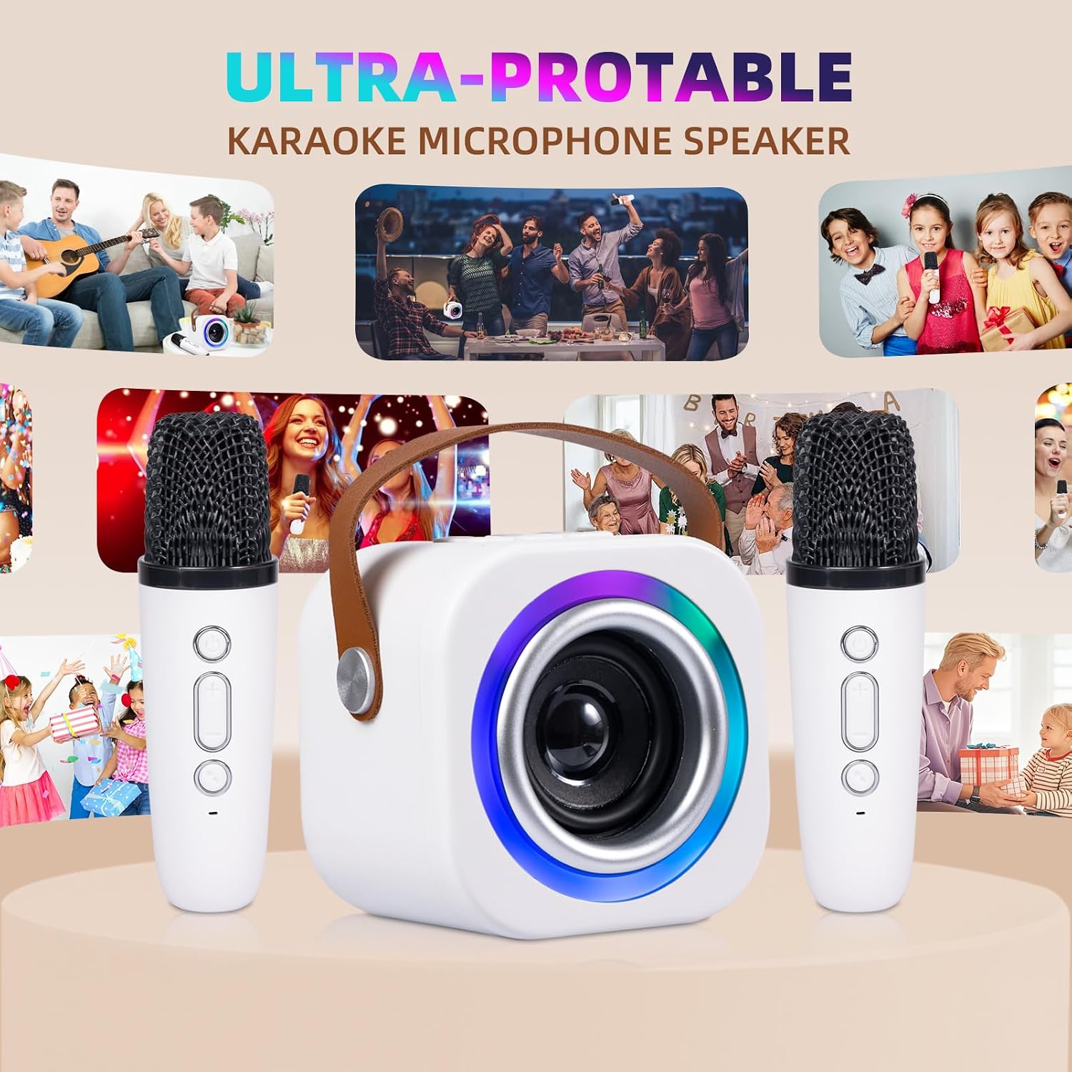Thumbnail 6 de Mini Karaoke Machine for Kids with 2 Wireless Mics (Ages 3–12+)