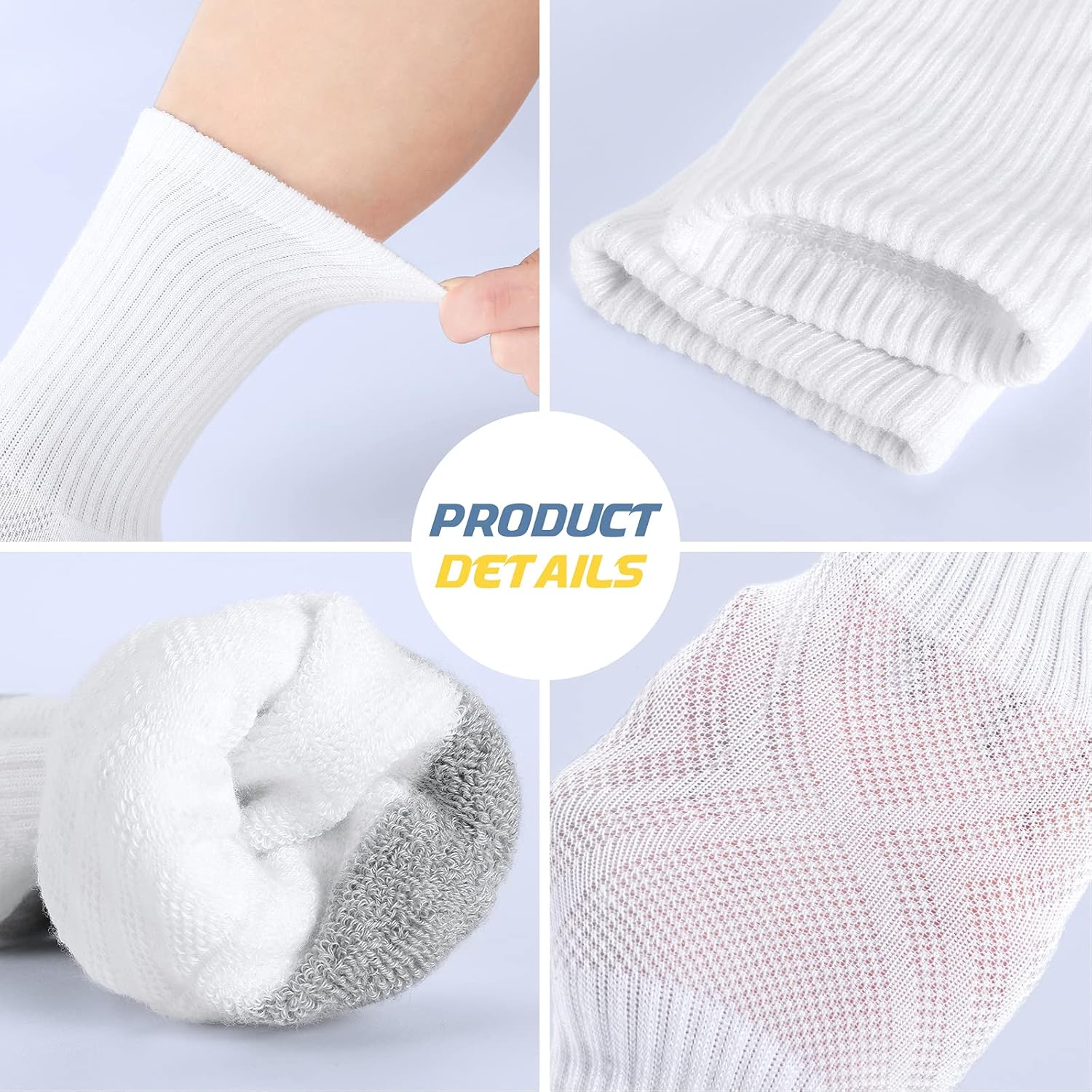 Thumbnail 1 de Felicigeely Athletic Crew Socks 6-9