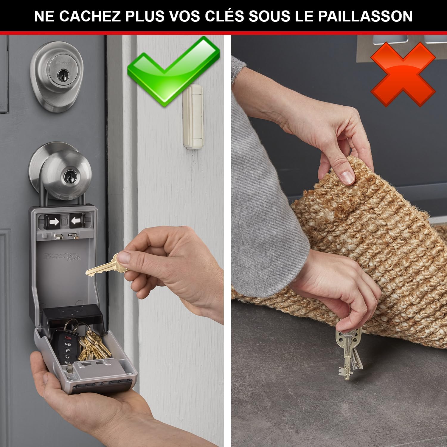 Thumbnail 2 de Master Lock Boîte à clés nouvelle design avec anse – grande capacité et sécurité renforcée