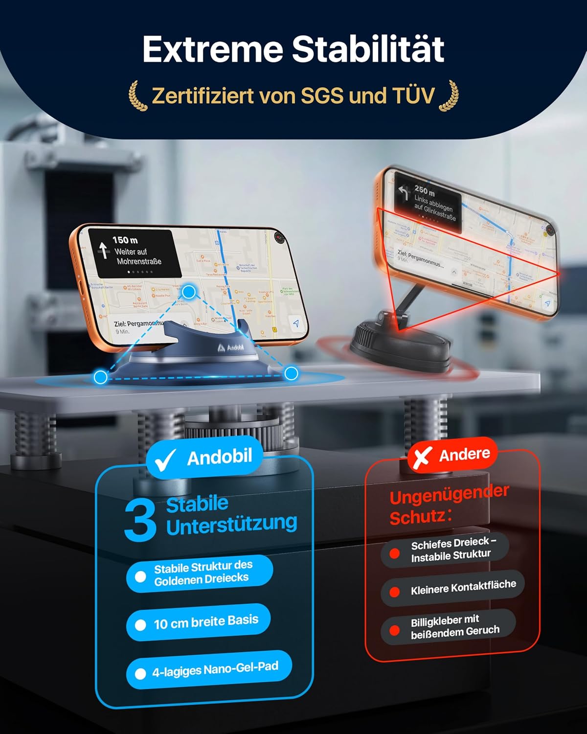 Thumbnail 3 de andobil 2026 Upgrade Handyhalterung Auto