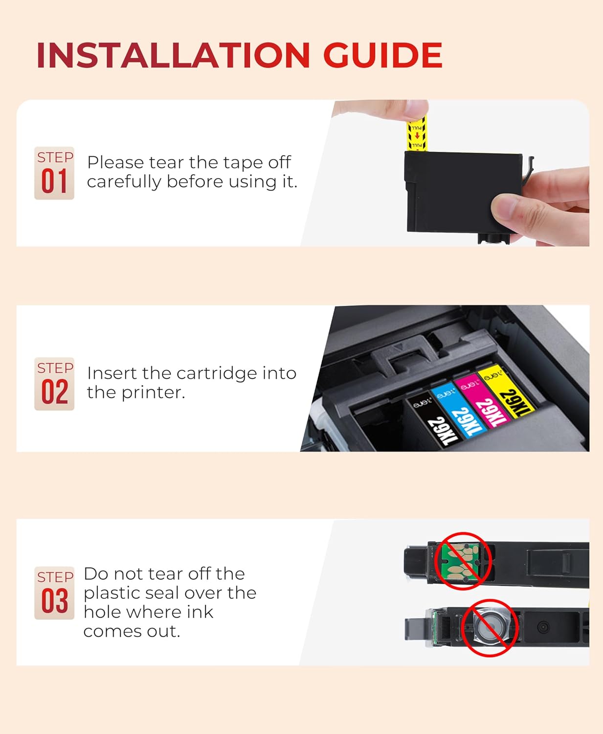 Thumbnail 4 de ejet 29XL Compatible Ink Cartridge 10-Pack 🖨️