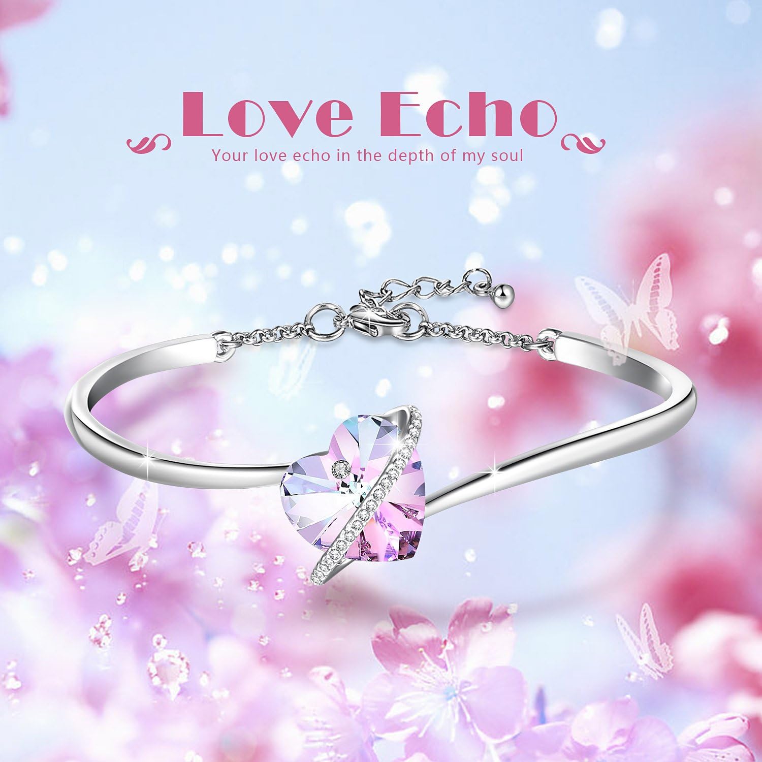 Thumbnail 1 de GEORGE · SMITH Bracelet cœur réglable 6,89"
