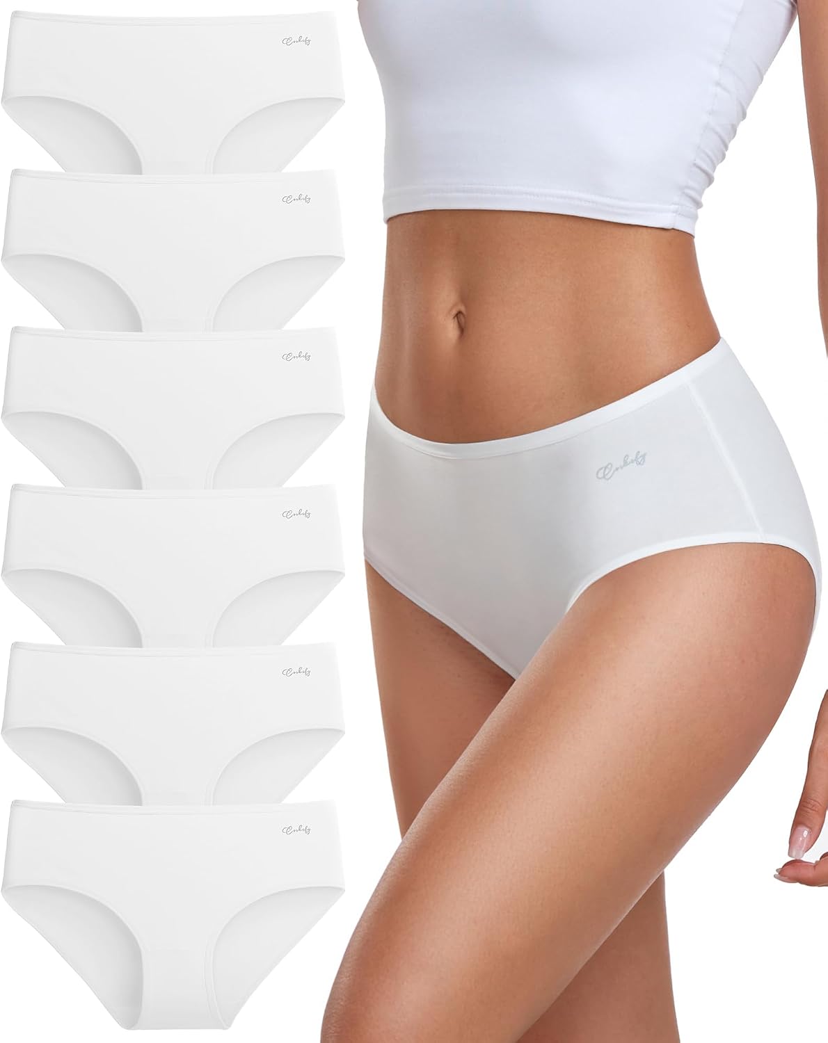 Detalle de coskefy Unterhosen Damen 6er Pack Baumwolle