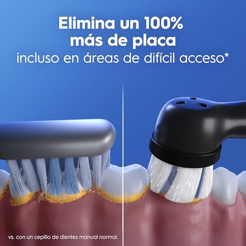 Detalle de Oral-B iO 2 Cepillos de Dientes Eléctricos Negro y Rosa (Pack de 2)
