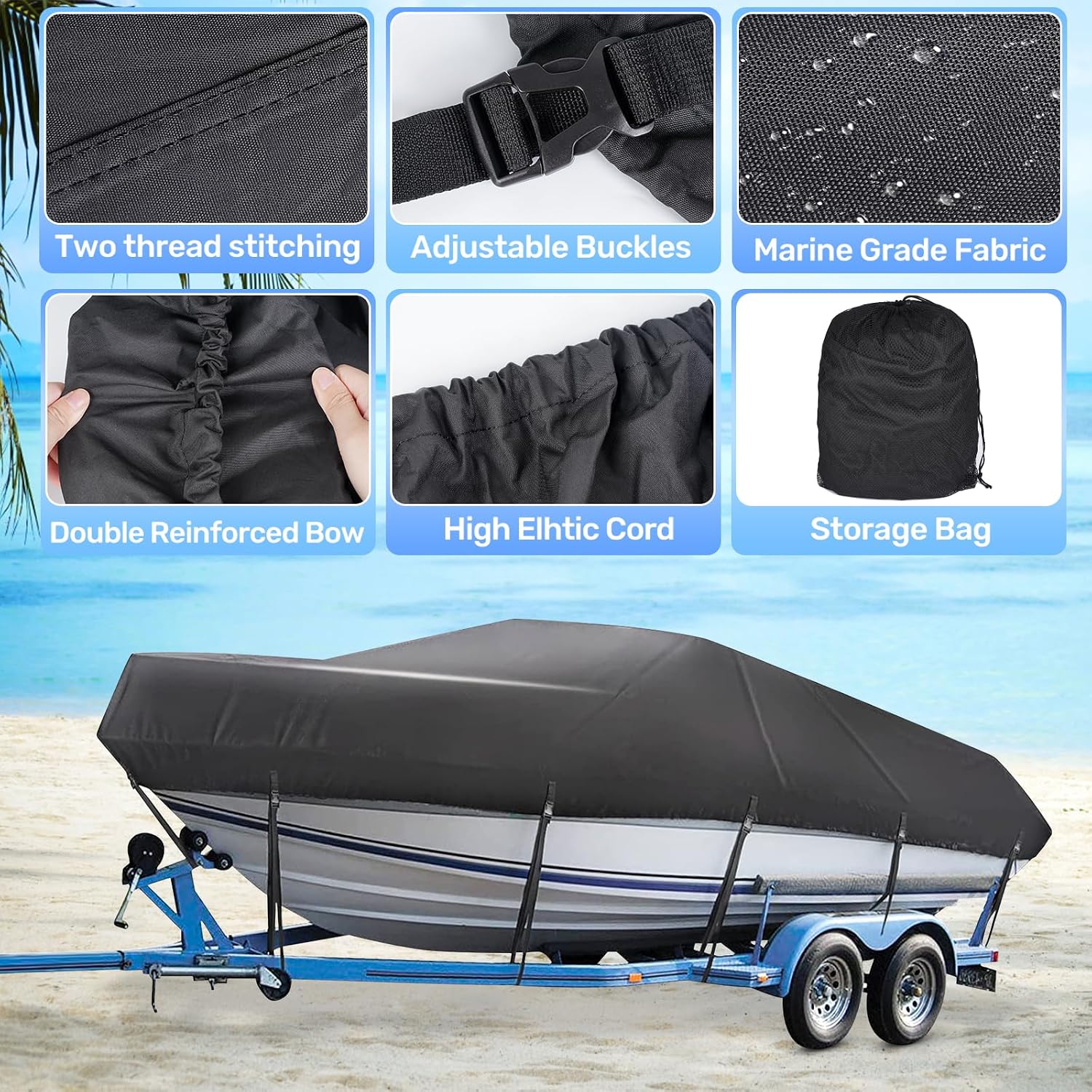 Thumbnail 2 de Mancro Boat Cover 16–18.5 ft