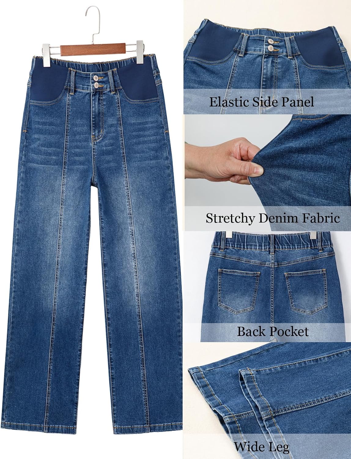 Thumbnail 6 de BLENCOT Maternity Jeans Cotton Blend