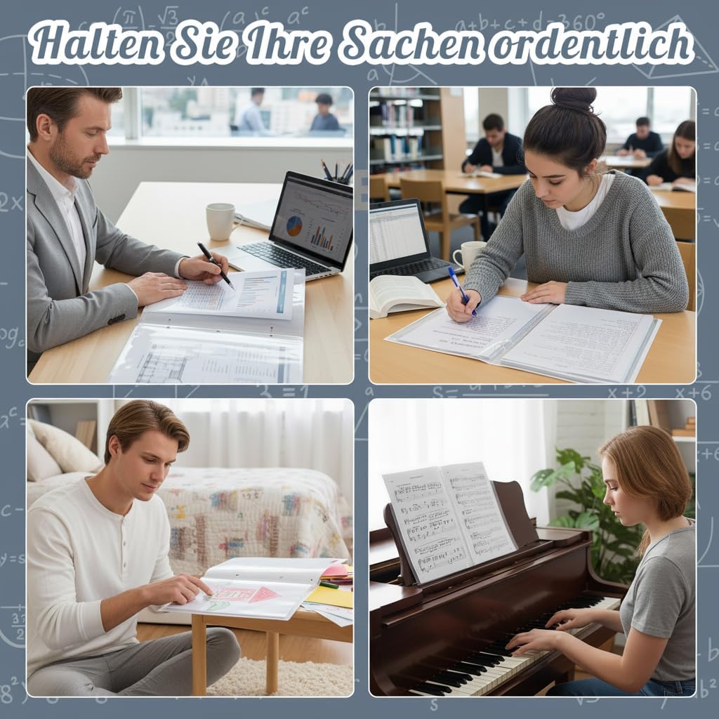 Thumbnail 5 de Zeugnismappe A4 40 Hüllen 📁