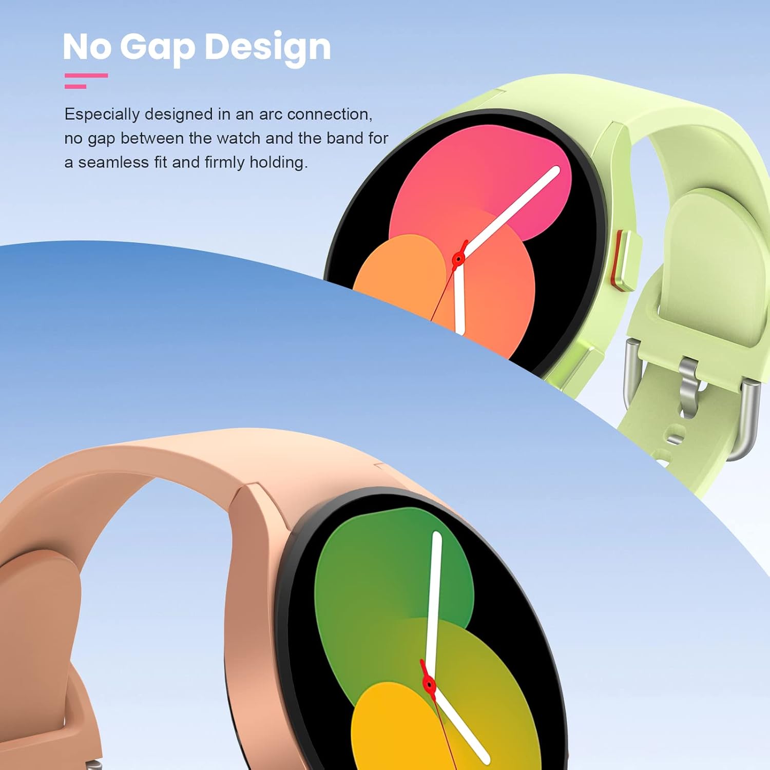 Thumbnail 4 de Higgs 6 Pack Strap for Samsung Galaxy Watches (7/6/5/4, 40mm‑46mm) – Soft Silicone Bands