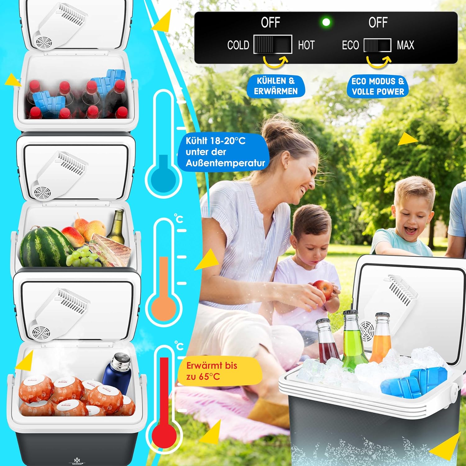 Thumbnail 3 de KESSER Thermobox 32Liter Kühlbox