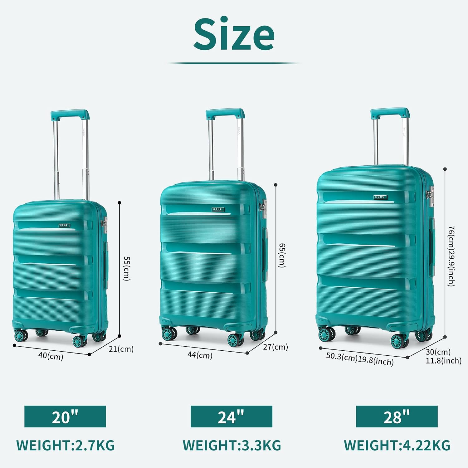 Detalle 1 de Kono Valise cabine 20 pouces 40L