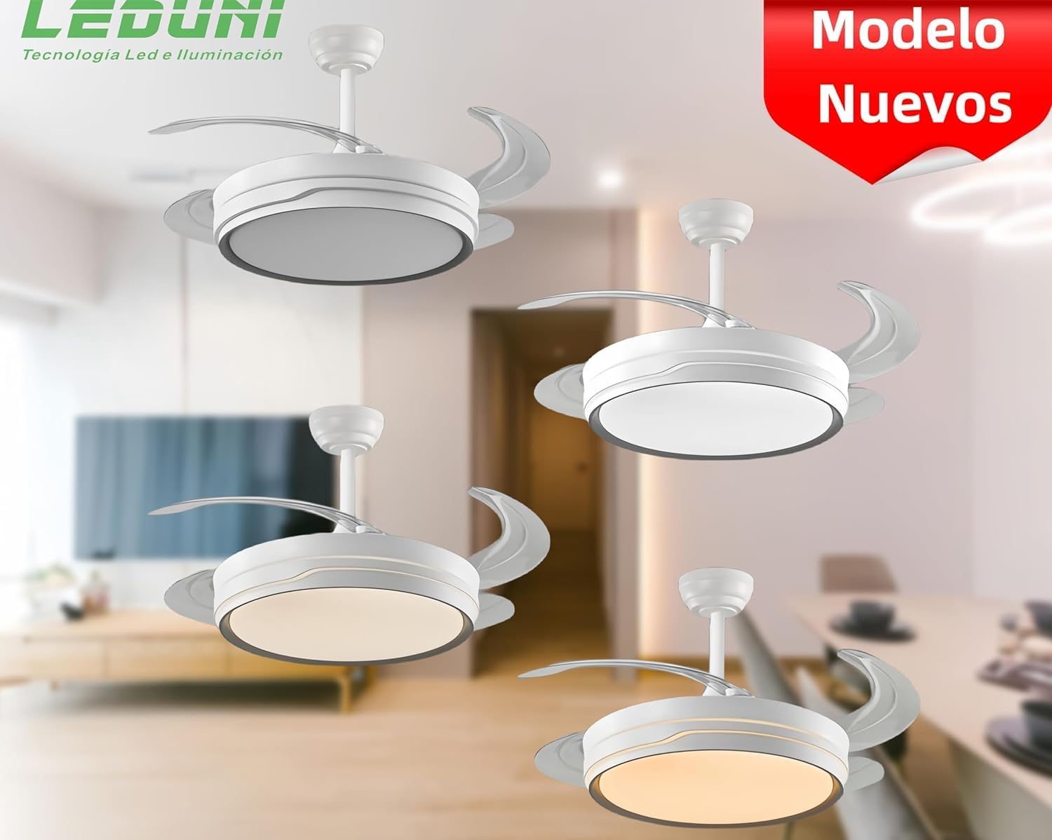 Thumbnail 4 de LEDUNI ® Ventilador de Techo con Luz 84W ⚙