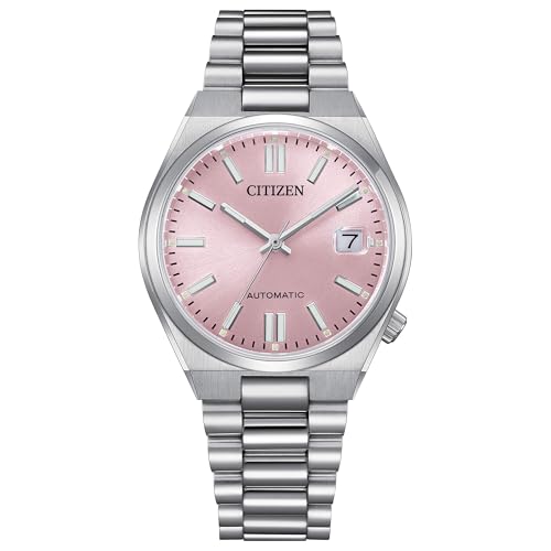 Detalle de Citizen Reloj automático NJ0200-50Z, Plata y Rosa: robustez y estilo moderno
