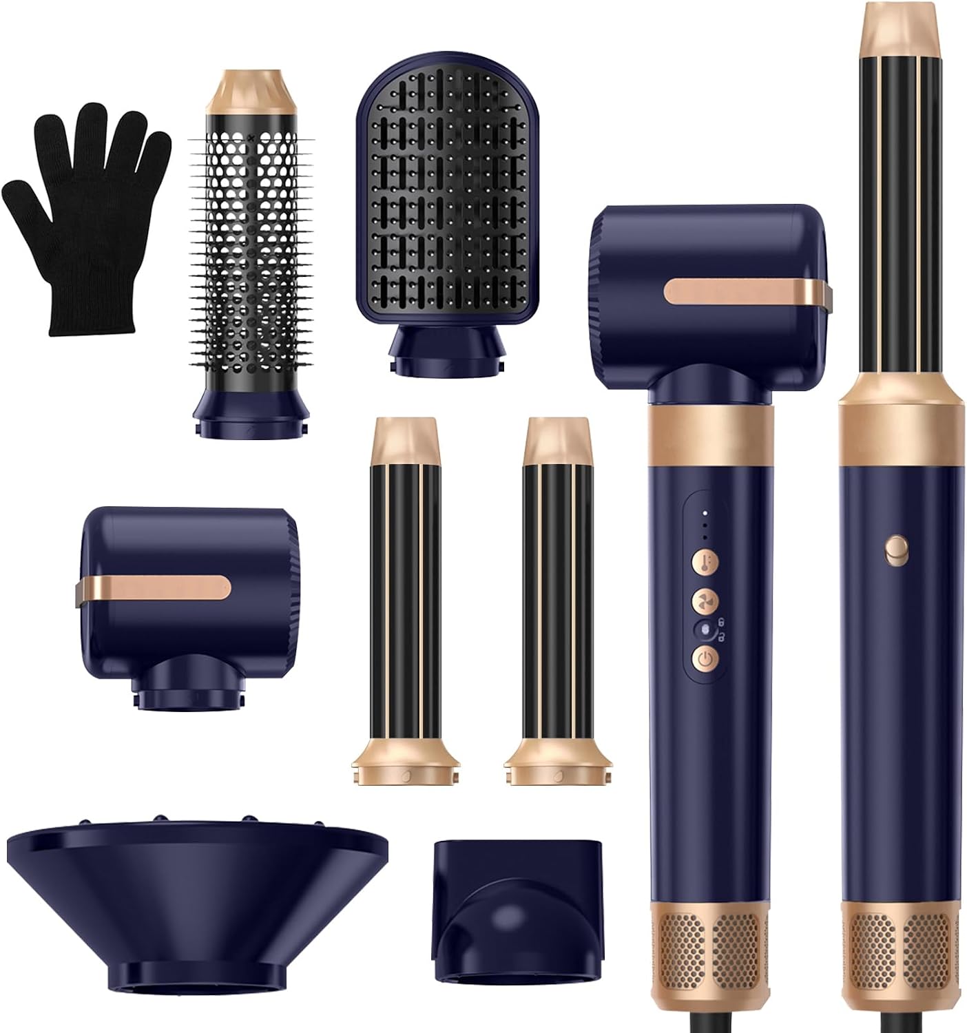 Thumbnail 6 de Mogawave Hairstyler Air Styler 5 en 1 – Sèche-cheveux 1000 W avec ionique et accessoires pour cheveux secs, lisses et bouclés
