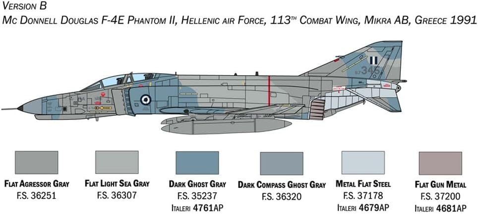 Detalle 1 de Italeri 1448S 1:72 F-4E/F Phantom II – plastikowy model do sklejania