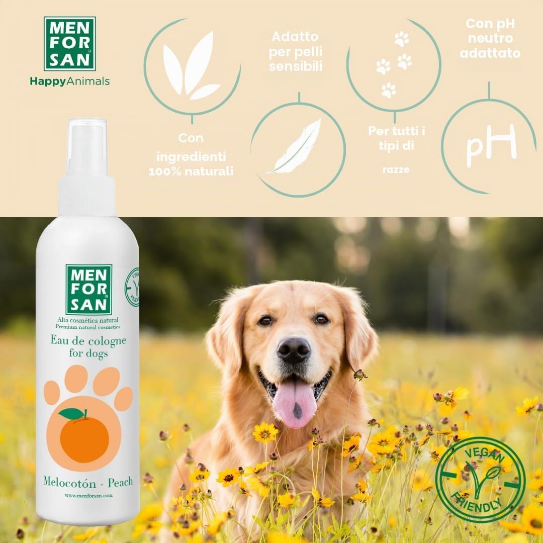 Detalle de Eau de Cologne Men for San Chien Pêche (125 ml) – Acqua al profumo di pesca per cani
