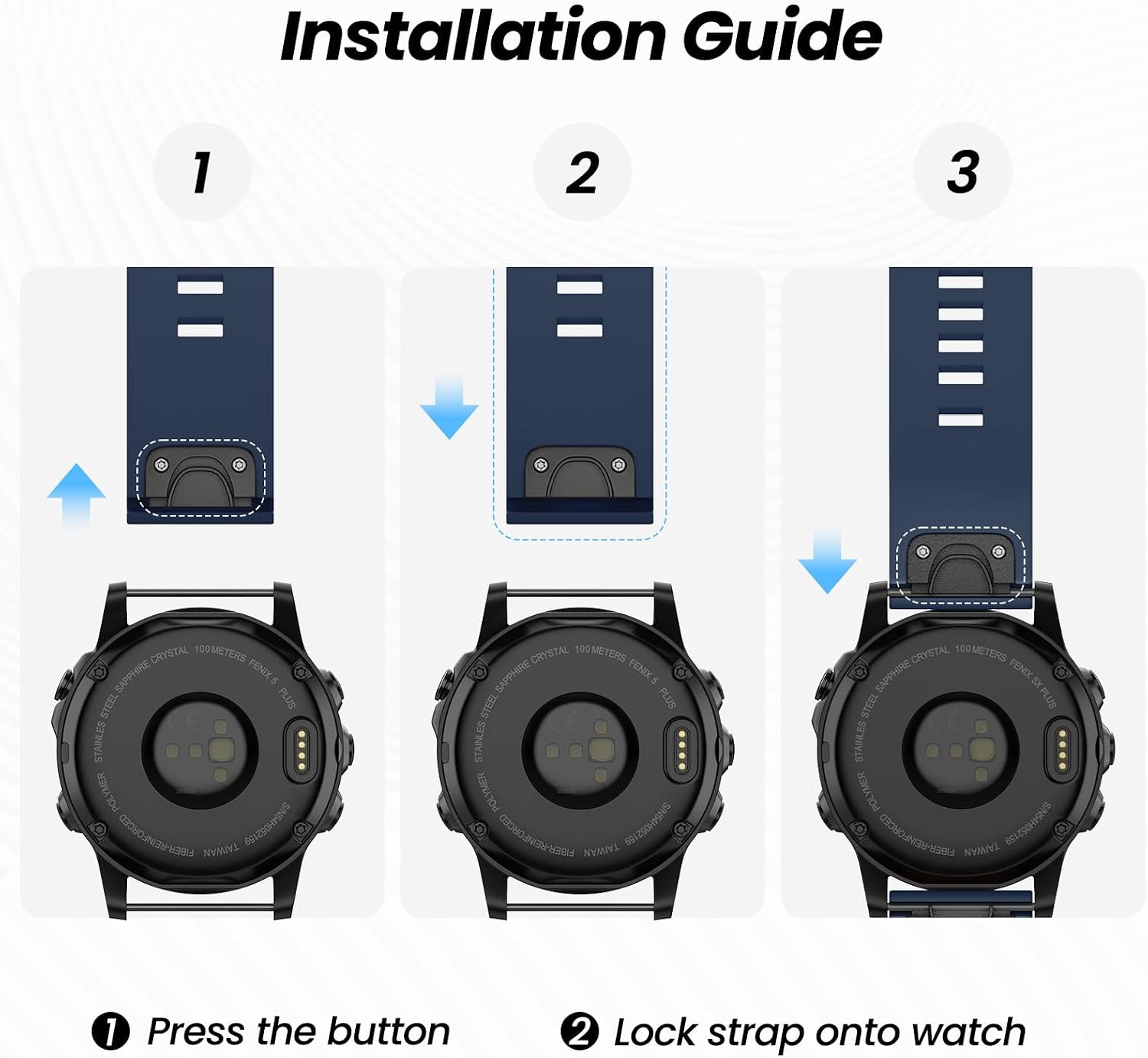 Thumbnail 4 de Tuocal 22mm QuickFit Strap for Garmin Fenix 8