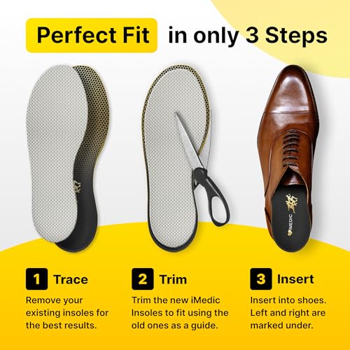 Detalle de iMedic Orthotic Insoles for Plantar Fasciitis, Size L UK 9-10