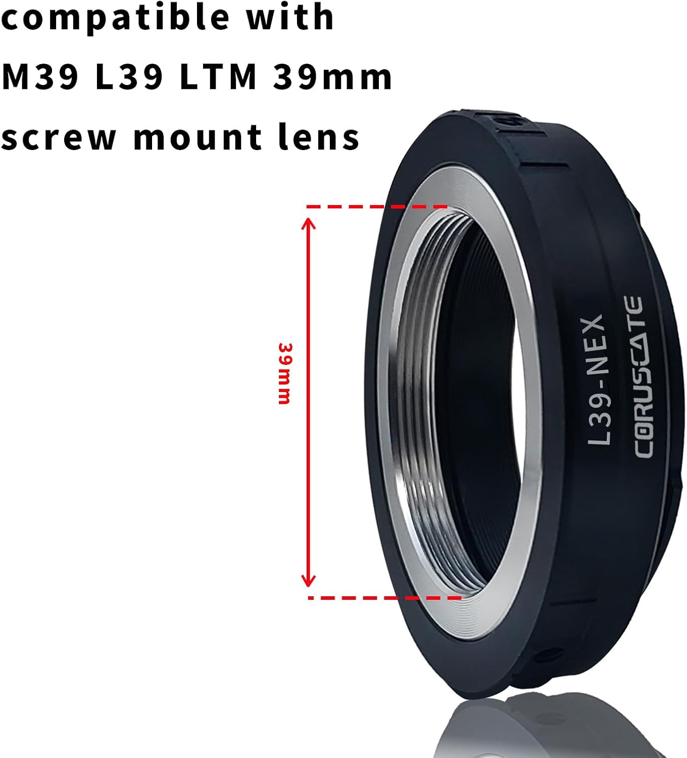 Thumbnail 2 de L39 to NEX Lens Mount Adapter for M39 LTM to Sony NEX E‑Mount Cameras