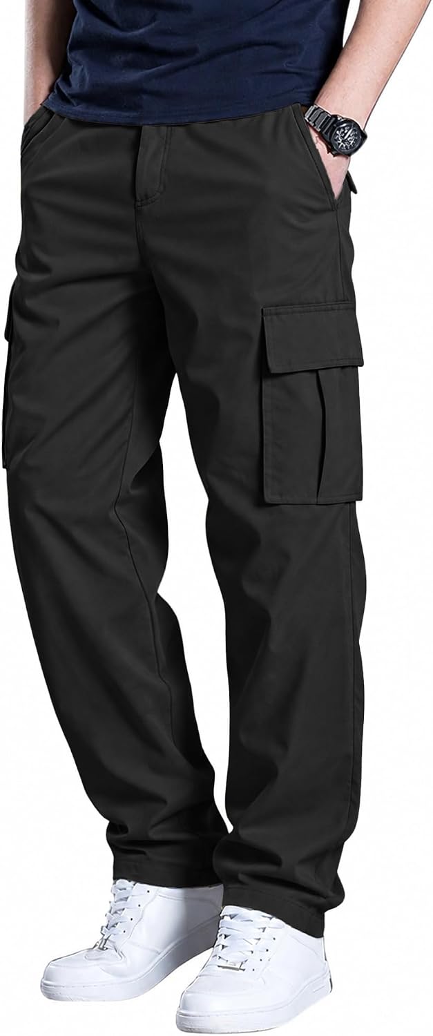 Detalle de Comdecevis Men's Cargo Pants, Relaxed Fit