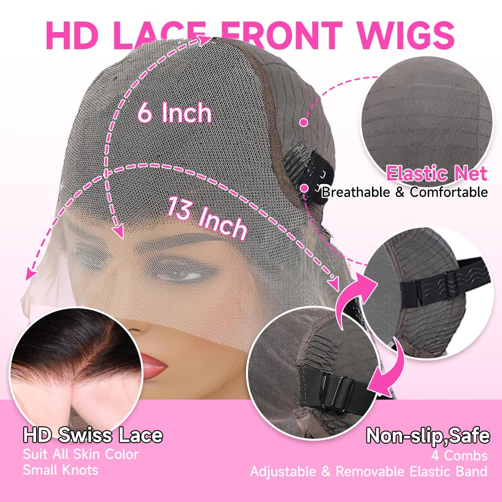 Thumbnail 4 de KOTTN 30 Inch 13x6 HD Lace Front Wig (Human Hair, Body Wave, 200% Density)