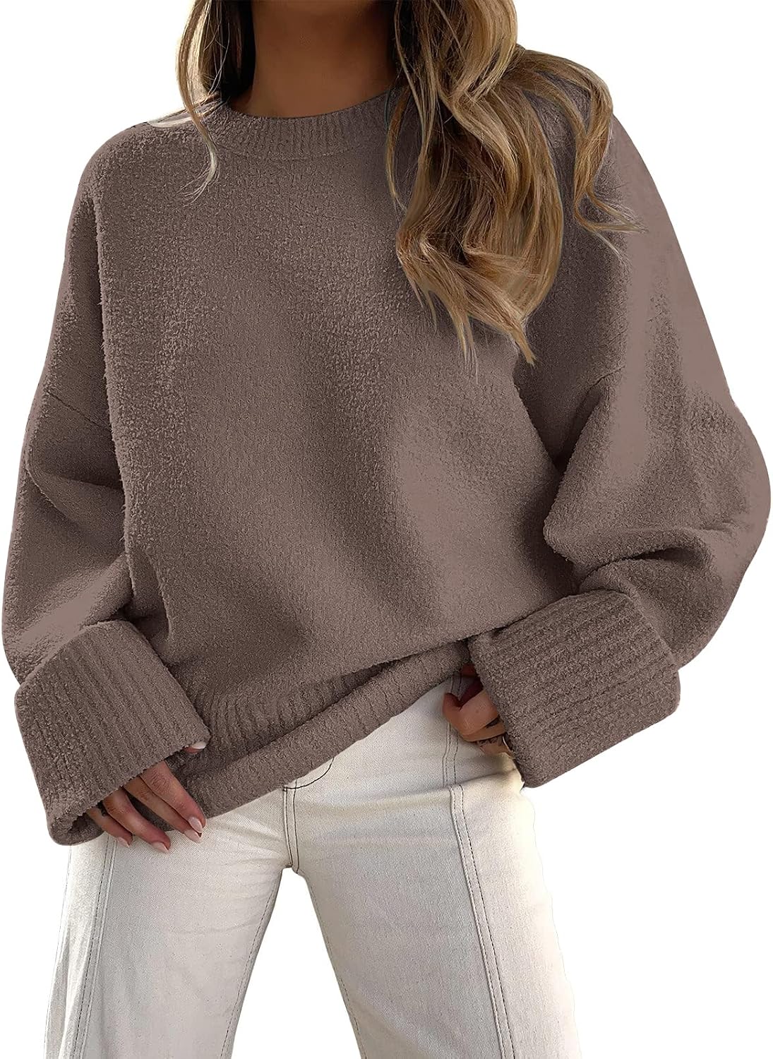 Detalle de LILLUSORY Oversized Fuzzy Chunky Sweater for Women