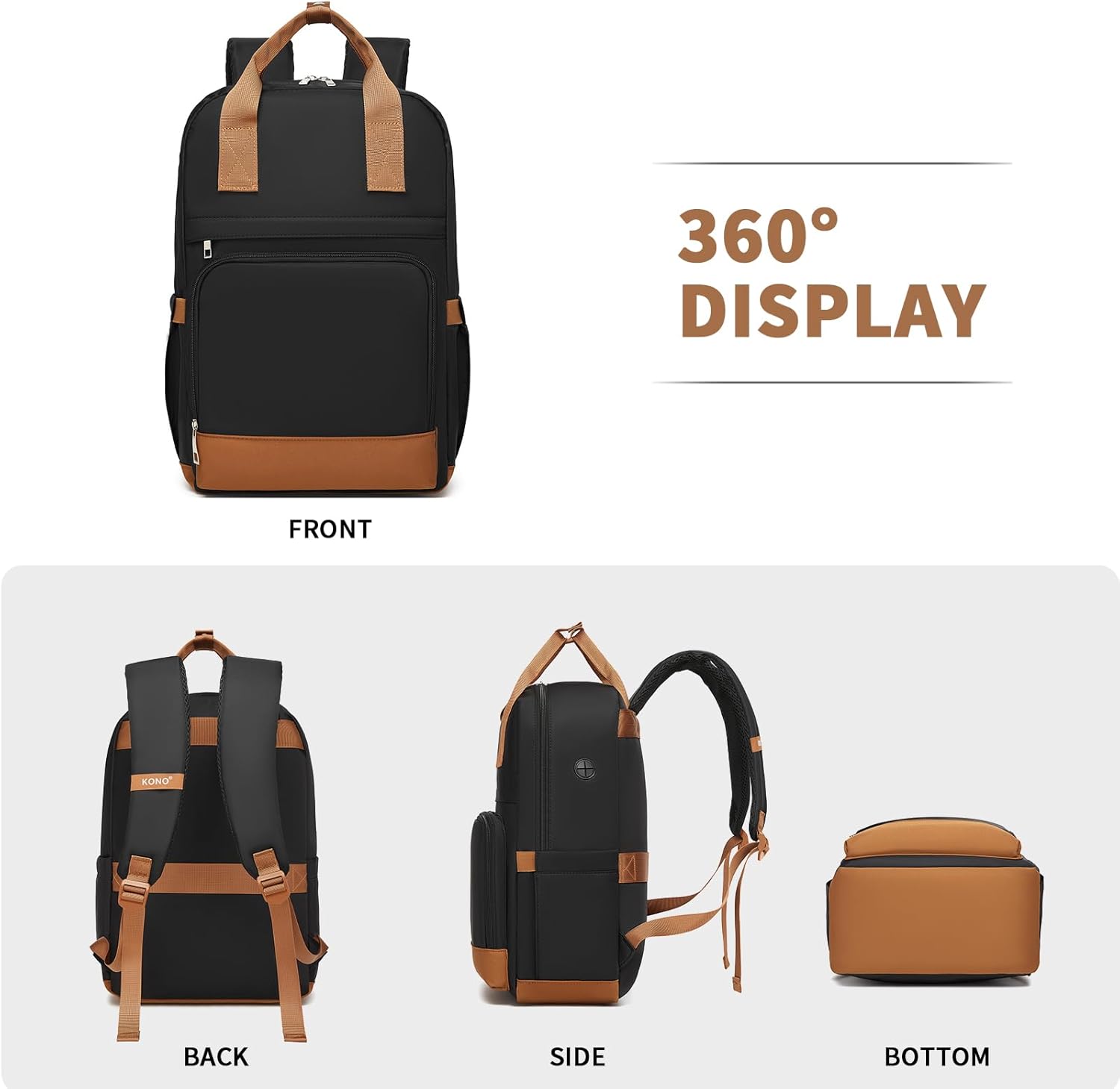 Detalle de Kono Backpack Women’s 15.6 Inch Laptop Backpack