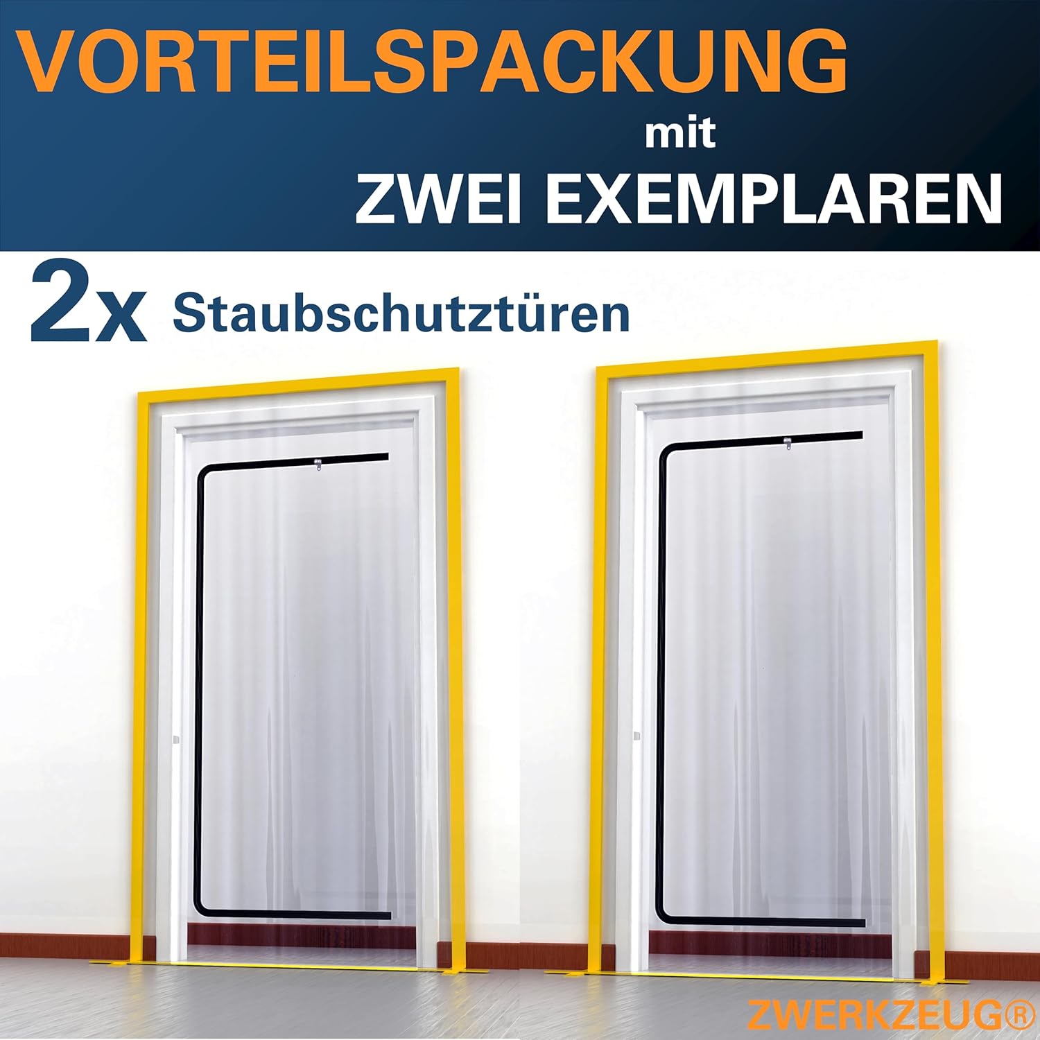 Thumbnail 1 de ZWERKZEUG Staubschutztür 220 x 120 cm Extra stark